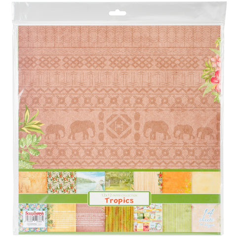 ScrapBerry's Tropics Paper Pack 12"X12" 14/Pkg