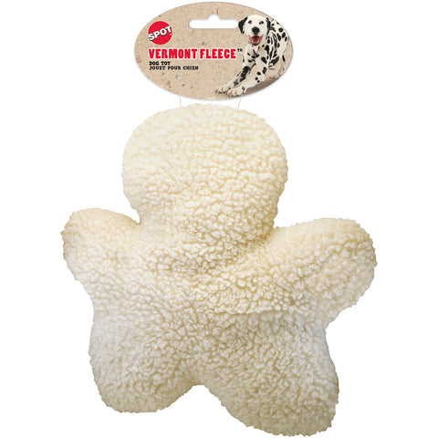 Vermont Fleece Chew Man With Squeaker 8"