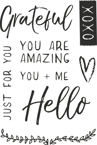Fleur Clear Stamps 6"X4"