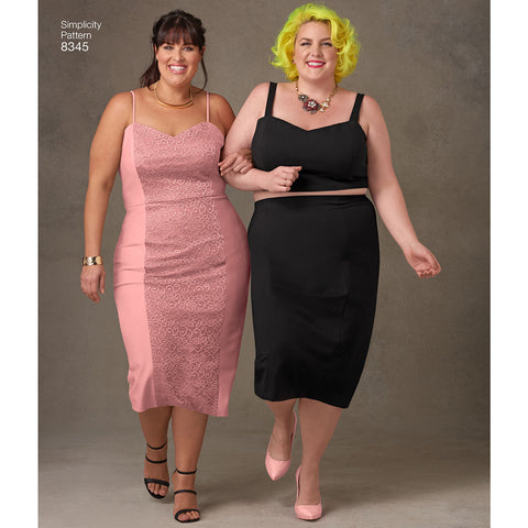 Simplicity Plus Size Dress Top & Skirt