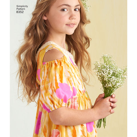 Simplicity Girls Dress With Bodice And Skirt Variations