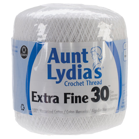 Aunt Lydia's Extra Fine Crochet Thread Size 30