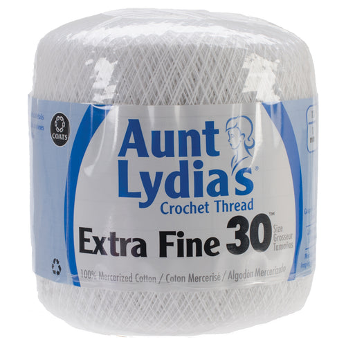 Aunt Lydia's Extra Fine Crochet Thread Size 30