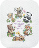 Dimensions/Baby Hugs Quilt Stamped Cross Stitch Kit 34"X43"