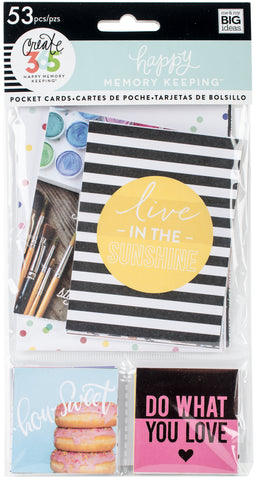 Happy Memory Keeping Big Pocket Cards 53/Pkg