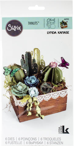 Sizzix Thinlits 2D, 3D Dies By Lynda Kanase 6/Pkg