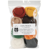 Wistyria Editions Wool Roving 12" .25oz 8/Pkg