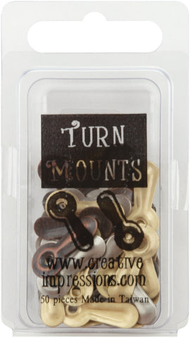 Metal Turn Mounts 50/Pkg