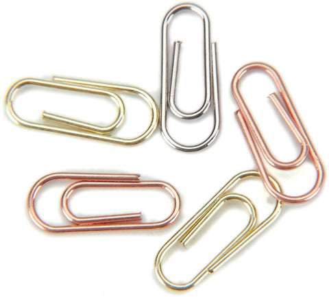Mini Metal Paper Clips .5"X.25" 25/Pkg