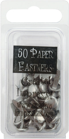 Creative Impressions Metal Paper Fasteners 7mm 50/Pkg