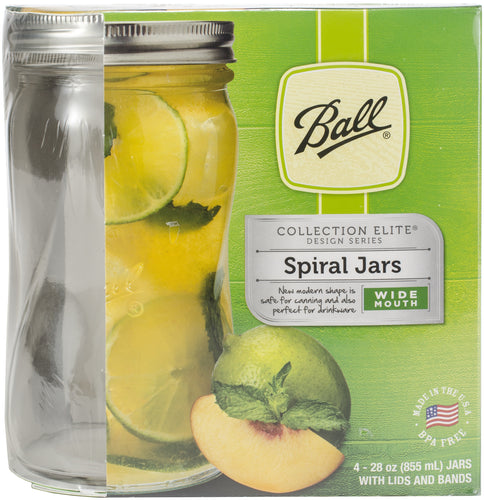 Ball(R) Wide Mouth Spiral Canning Jars 4/Pkg