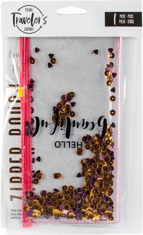 Prima Marketing Traveler's Journal Clear Shaker Pouch 10"X6"