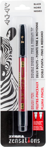 Zebra Zensations Double Ended Fine And Medium Tip Brush Pen