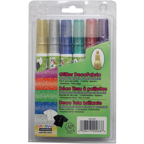 Uchida DecoFabric Markers 3mm 6/Pkg