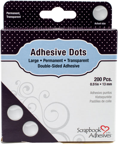 Scrapbook Adhesives Large Dots 200/Pkg