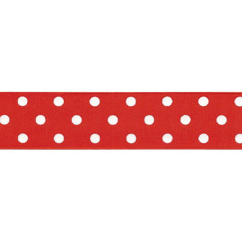 Offray Polka Dot Grosgrain Ribbon 1-1/2"X10yd