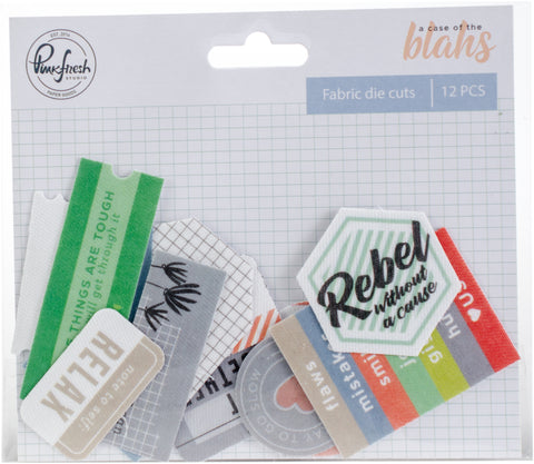 PinkFresh Fabric Die-Cuts 12/Pkg