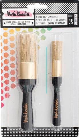 Vicki Boutin Mixed Media Stencil Brush Set