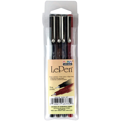 Le Pen Fine Point Dark Set 4/Pkg
