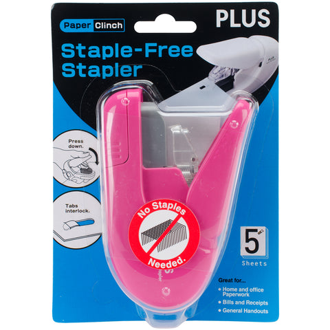 Staple-Free Stapler Paper Clinch