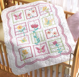 Bucilla Stamped Crib Cover Cross Stitch Kit 34"X43"