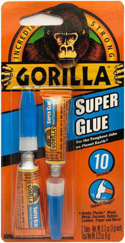 Gorilla Super Glue Twin Pack
