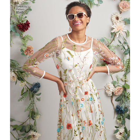 Simplicity Misses & Miss Petite Slip Dress Or Camisole