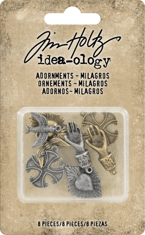 Idea-Ology Metal Adornments 1" 8/Pkg