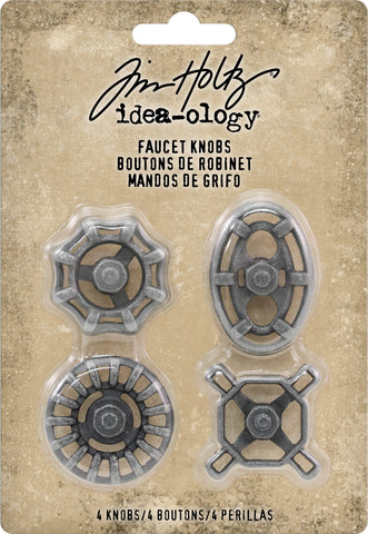 Idea-Ology Metal Faucet Knobs 4/Pkg