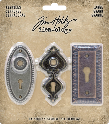 Idea-Ology Metal Large Keyholes 3/Pkg