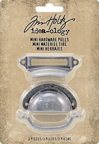 Idea-Ology Mini Metal Hardware Pulls 3/Pkg