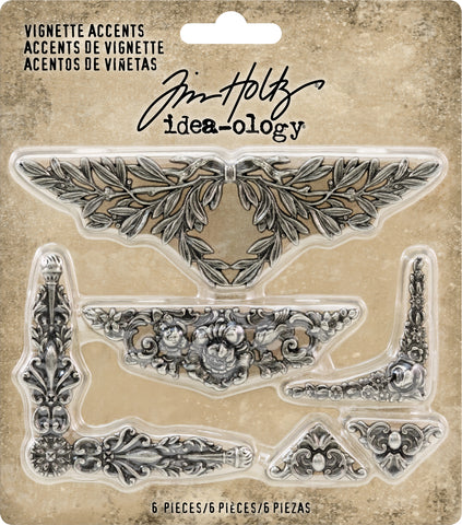 Idea-Ology Metal Vignette Accents 6/Pkg