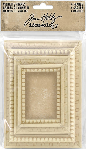 Idea-Ology Wooden Vignette Frames 4/Pkg