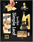 Mona Lisa Simple Leaf Metal Sheets 5.5"X5.5" 18/Pkg