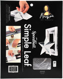 Mona Lisa Simple Leaf Metal Sheets 5.5"X5.5" 18/Pkg