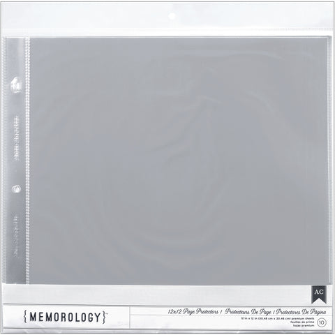 American Crafts Page Protectors Top-Loading 12"X12" 10/Pkg