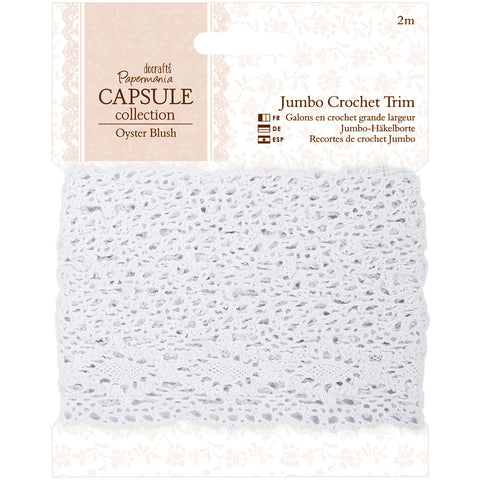 Papermania Oyster Blush Jumbo Crochet Trim