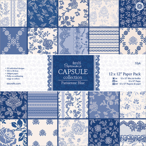 Papermania Single-Sided Paper Pack 12"X12" 32/Pkg