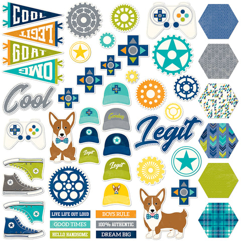 2 Cool For School Pea Pod Parts Die-Cuts 51/Pkg