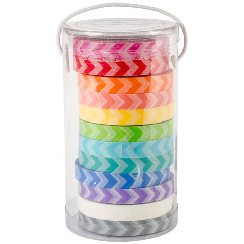 Kraft In Color Washi Tape 8mm, 12yds, 12/Pkg