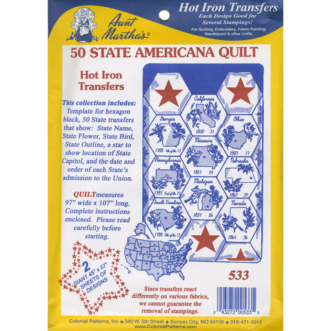 Aunt Martha's Iron-On Transfer Collection