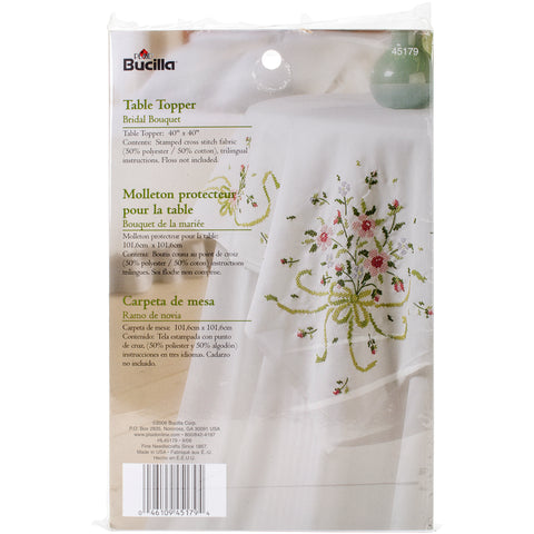 Bucilla Stamped Cross Stitch Table Topper 40"X40"