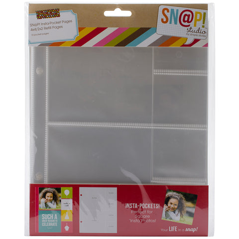 Simple Stories Sn@p! Insta Pocket Pages For 6"X8" Binders