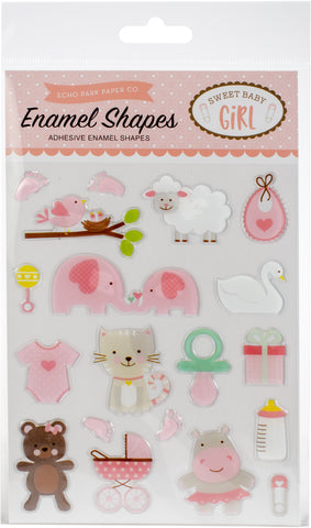 Echo Park Adhesive Enamel Shapes 19/Pkg