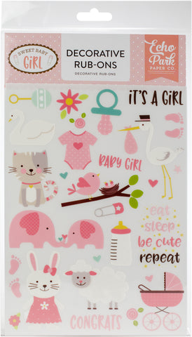 Sweet Baby Girl Rub-Ons