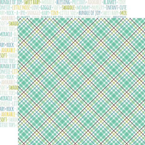 Sweet Baby Boy Double-Sided Cardstock 12"X12"