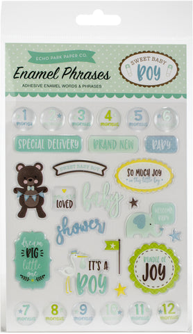 Echo Park Adhesive Enamel 29/Pkg