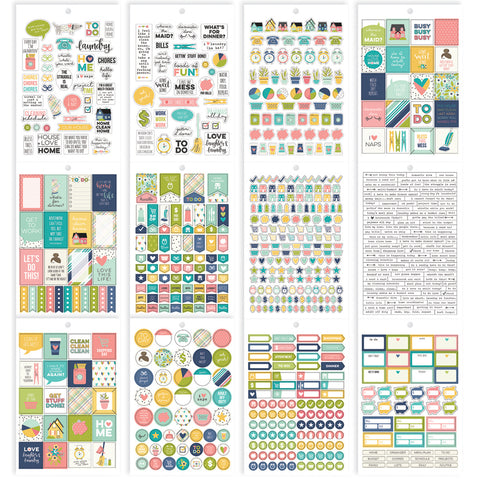 Carpe Diem Home A5 Stickers 12/Pkg