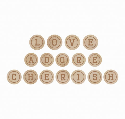 Kaisercraft Wood Words 3/Pkg