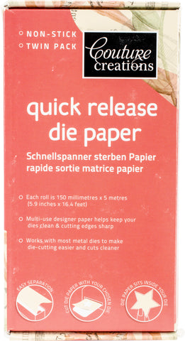 Couture Creations Quick Release Die Paper Twin Pack